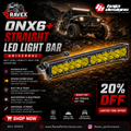 ONX6+ STRAIGHT LED LIGHT BAR - UNIVERSAL