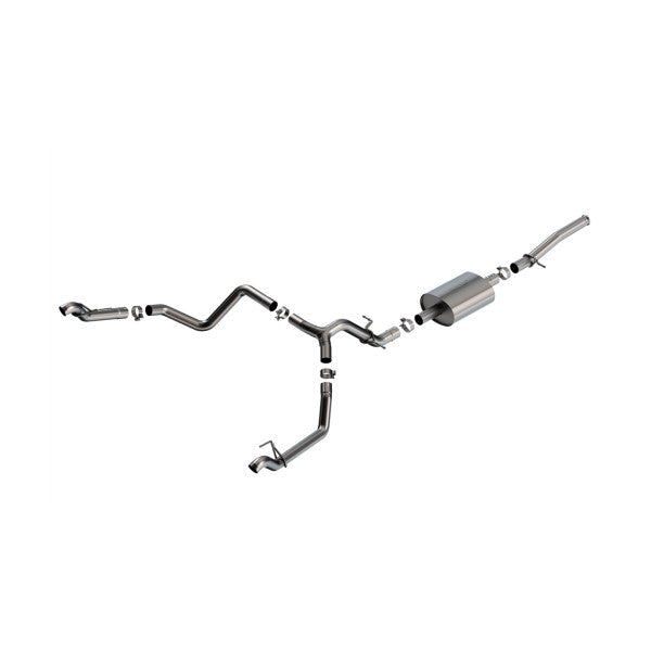 Borla Exhaust 

Sound : S-Type

Chevrolet Silverado / GMC Sierra 1500 23-26 5.3L Cat-Back Exhaust, Factory Fit Split-Exit, S-Type