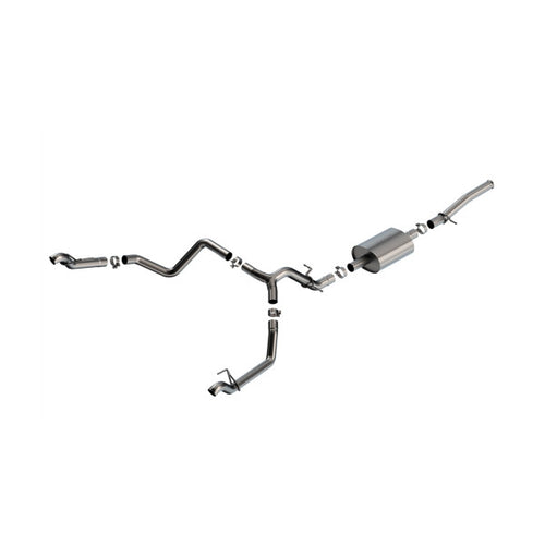 Borla Exhaust 

Sound : S-Type

Chevrolet Silverado / GMC Sierra 1500 23-26 5.3L Cat-Back Exhaust, Factory Fit Split-Exit, S-Type