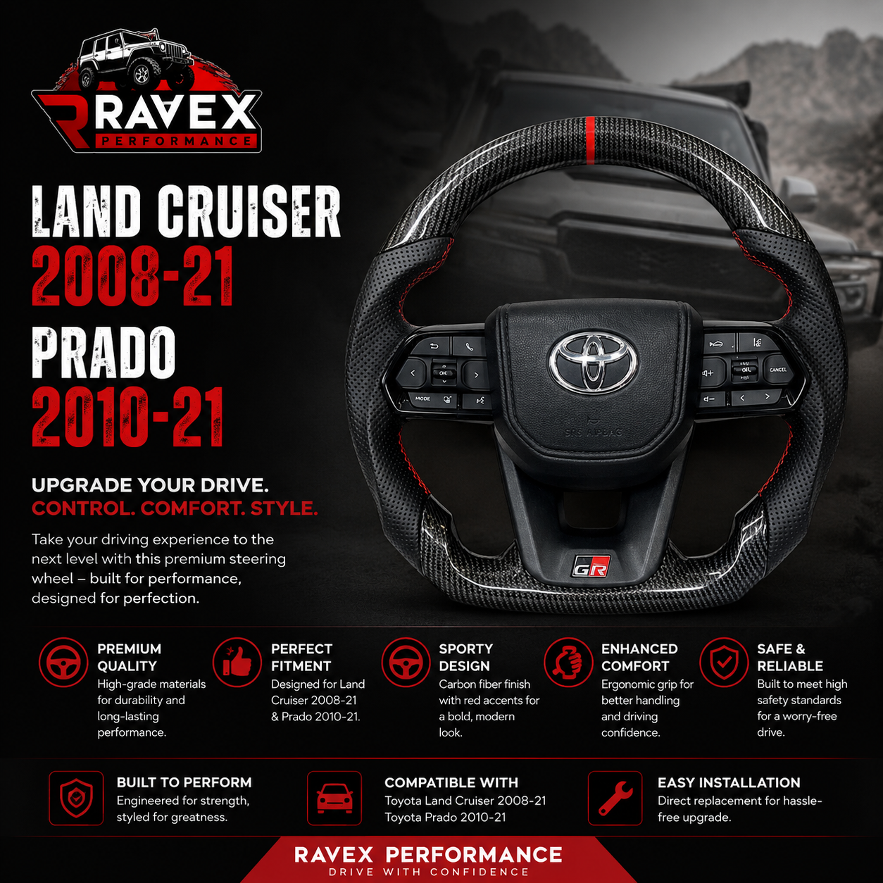 CARBON FIBER GR STYLE STEERING WHEEL UPGRADE 